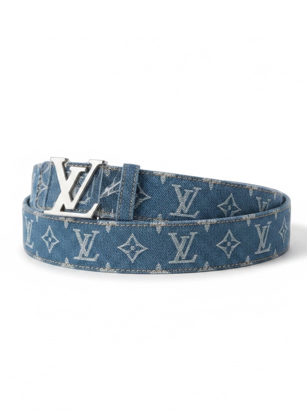 🆕 unisex Monogram Blue Belt | Statement Designer Accessory - Picture 10 of 13